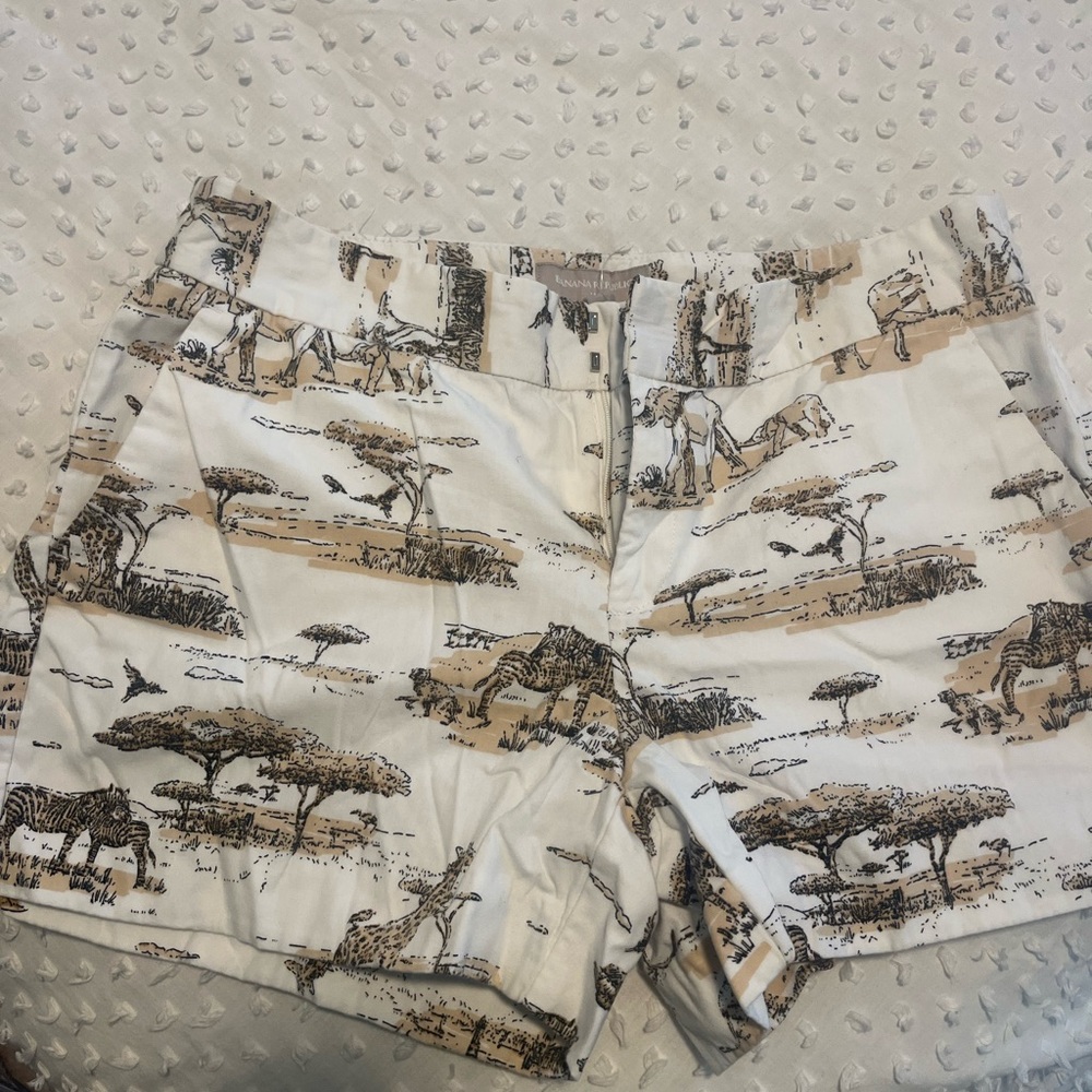 Banana Republic Safari Print Shorts